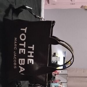 Marc Jacobs Black Canvas Tote Bag